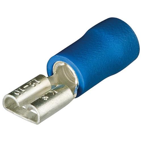 100 COSSES CLIPS FEMELLES ISOLÉES JAUNES 6.3/0.8 KNIPEX