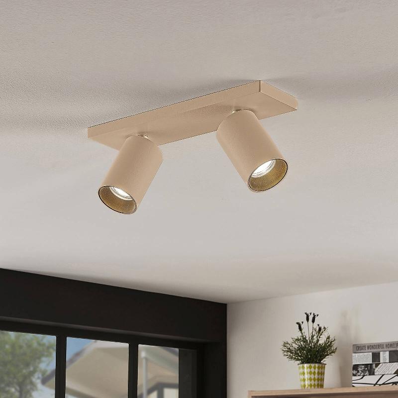 SPOT ARCCHIO BRINJA, BRUN, ANGULAIRE, Ø 6 CM, À 2 LAMPES, GU10