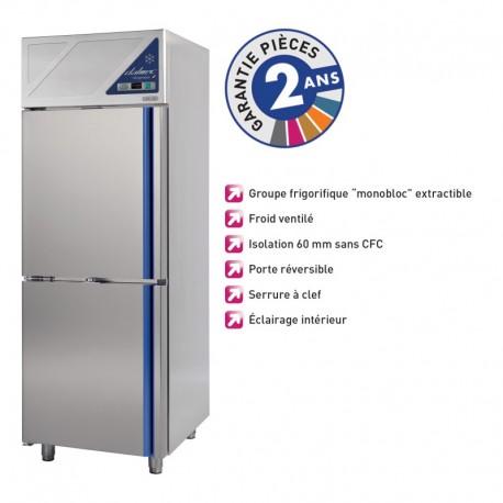 Armoire réfrigérée négative -18/-22°C - 2 portillons - 700L - avec groupe logé - DA702N-3 - Dalmec_0