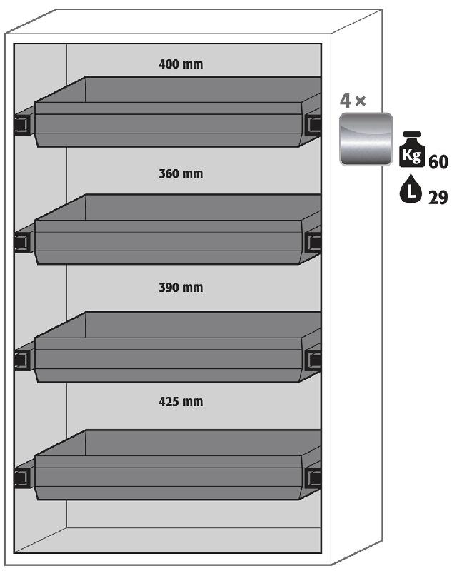 ARMOIRE SÉCURITÉ S-PHOENIX-90 S90.196.120.FDAS JAUNE - MANUTAN COLLECTIVITÉS
