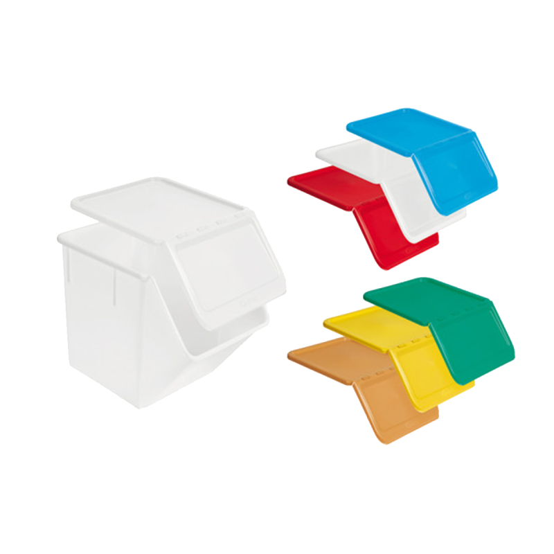 Bac gerbable emboîtable à ingrédients avec couvercle GILAC - 30 ou 40 L_0