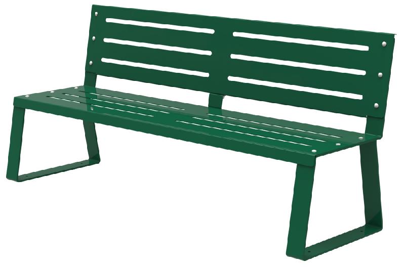 BANC À FIXER BALLADE METAL -  VERT RAL 6005