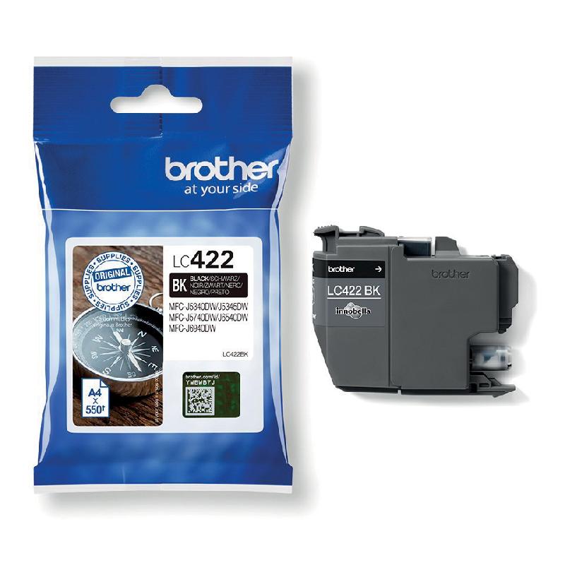 BROTHER LC422BK CARTOUCHE D'ENCRE ORIGINALE - NOIR