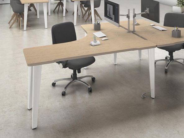 Bureau d'angle professionnel Evidence avec électrification_0