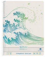 CAHIER SPIRALÉ GREENLINE GINKGO, A4, QUADRILLÉ - LOT DE 5