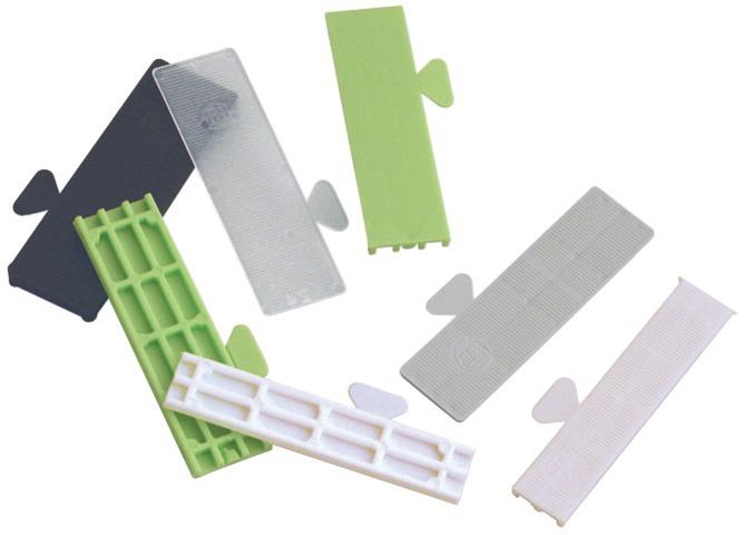 CALE VITRAGE 22X80MM ÉPAISSEUR 3MM BLANC 1000 PIÈCES - GOETTGENS - D22803B