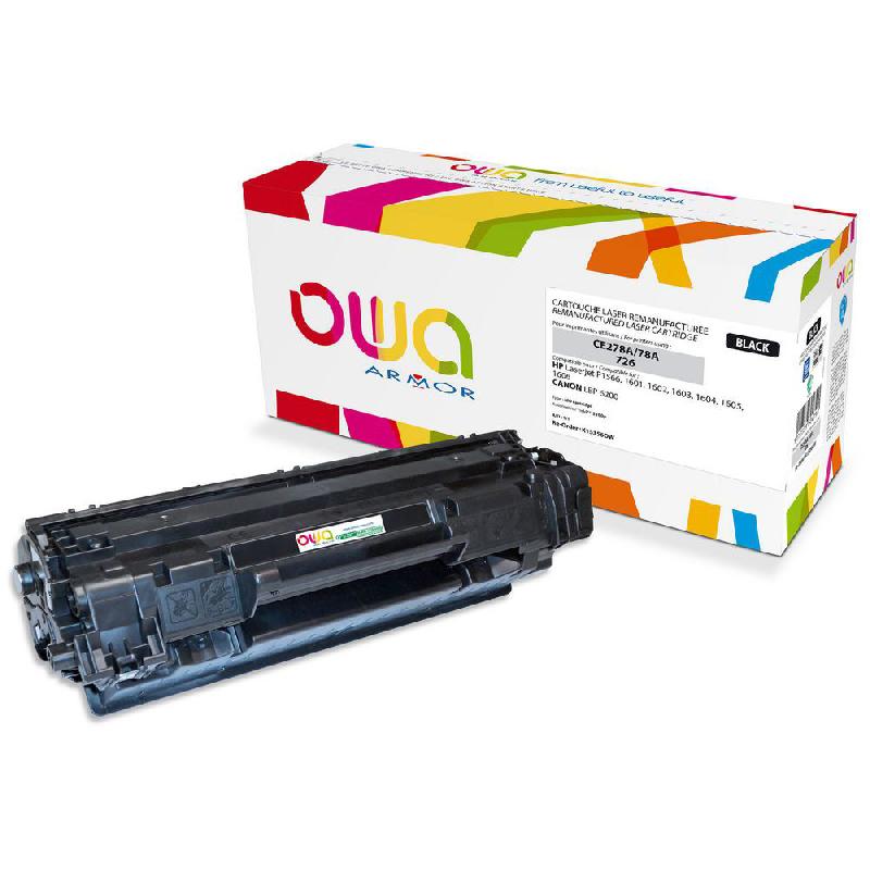 CARTOUCHE LASER OWA K15356OW COMPATIBLE HP CE278A - NOIR