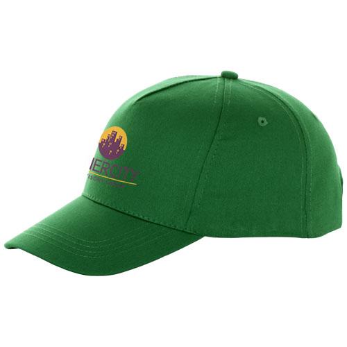 Casquette 5 panneaux Brunswick - boucle métal - œillets brodés - coton 155-160 g/m²_0