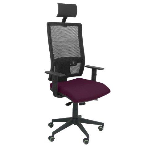 CHAISE DE BUREAU HORNA AVEC TÊTIÈRE - VIOLET
