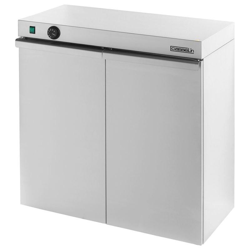 Chauffe-assiettes Casselin - 120 assiettes - Acier inoxydable - Thermostat réglable 30° à 90°C_0