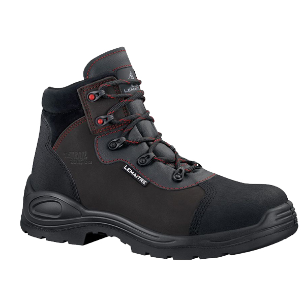 CHAUSSURES DE SÉCURITÉ HAUTES LEMAITRE PEGASO RÉSISTANTES EN CUIR HUILÉ BTP S3 CI – TAILLE 43