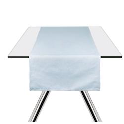 Chemin de table Excelsa Pastel Color coton 45x140 cm bleu clair - bleu textile 68836_0