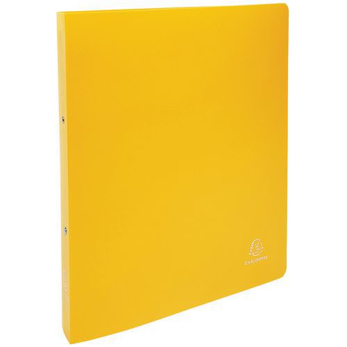 CLASSEUR 2 ANNEAUX 30 MM PP OPAQUE - A4 MAXI - JAUNE - EXACOMPTA
