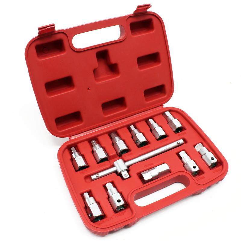 Jeu De 8 Clés À Douilles Dents Multiples VW M4 a M16 en Acier Choc