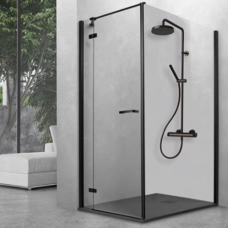 COLONNE DE DOUCHE THERMOSTATIQUE CHROMÉ NOIR BROSSÉ EAST SIDE - CRISTINA ONDYNA ES48675