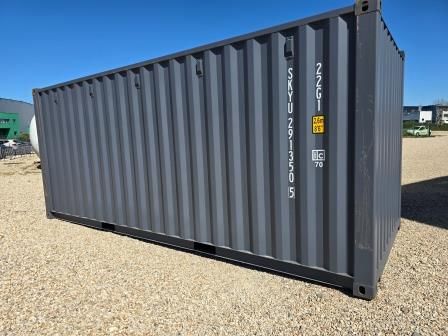 Container maritime 20 pieds neuf gris anthracite - Dabert Citernes - Ref : W03002404002_0