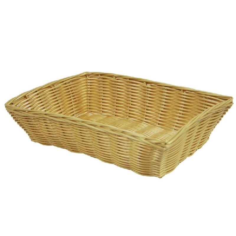 Corbeille polypro tressé rectangle 