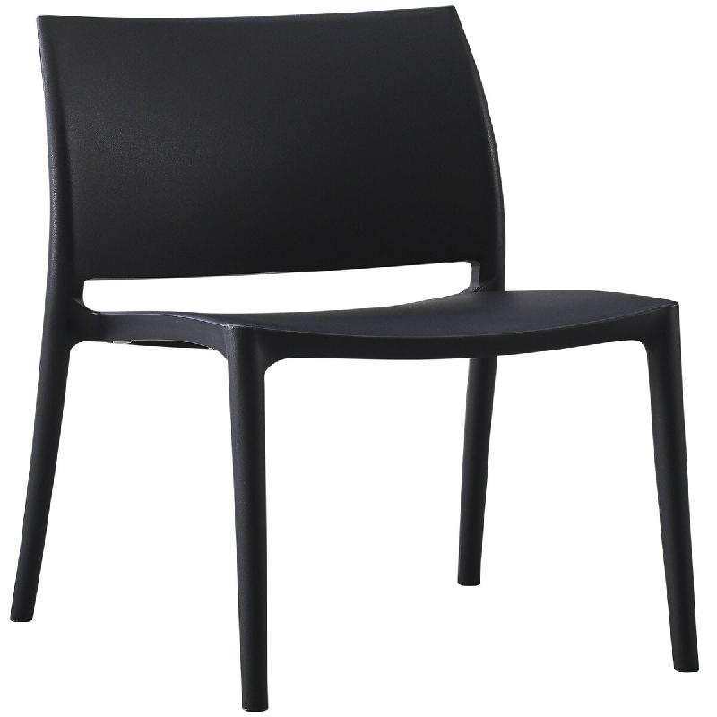 Décoshop26 - Chaise empilable design en plastique couleur noir résistant aux UV – jardin terrasse et intérieur 10_0007894 - noir 3000266359857_0