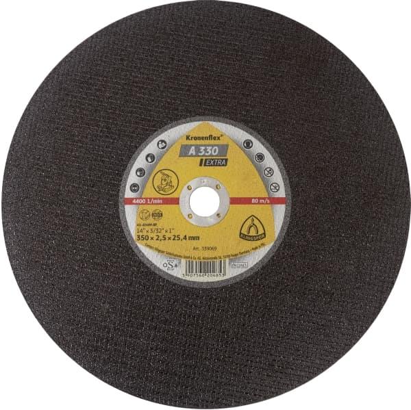 DISQUE À TRONÇONNER KRONENFLEX PLAT A 330 EXTRA POUR ACIER 305 X 2,5 X 25,4MM - KLINGSPOR - 360976