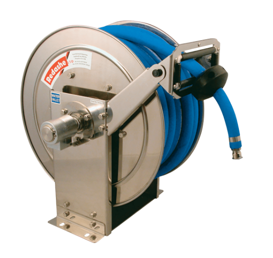 Enrouleurs de tuyaux compacts en acier inoxydable - Pirtek - modèles à ressort et rembobinage manuel_0