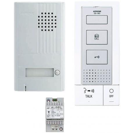 KIT PORTIER AUDIO 2 FILS INTÉGRAL MAINS LIBRES AIPHONE DBS1AP - 118712
