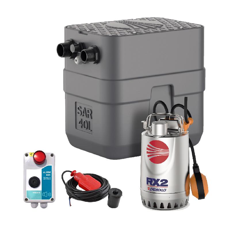 KIT STATION DE RELEVAGE PEDROLLO SAR 40L RXM1 - COMPLET 220V 4.8 M3/H