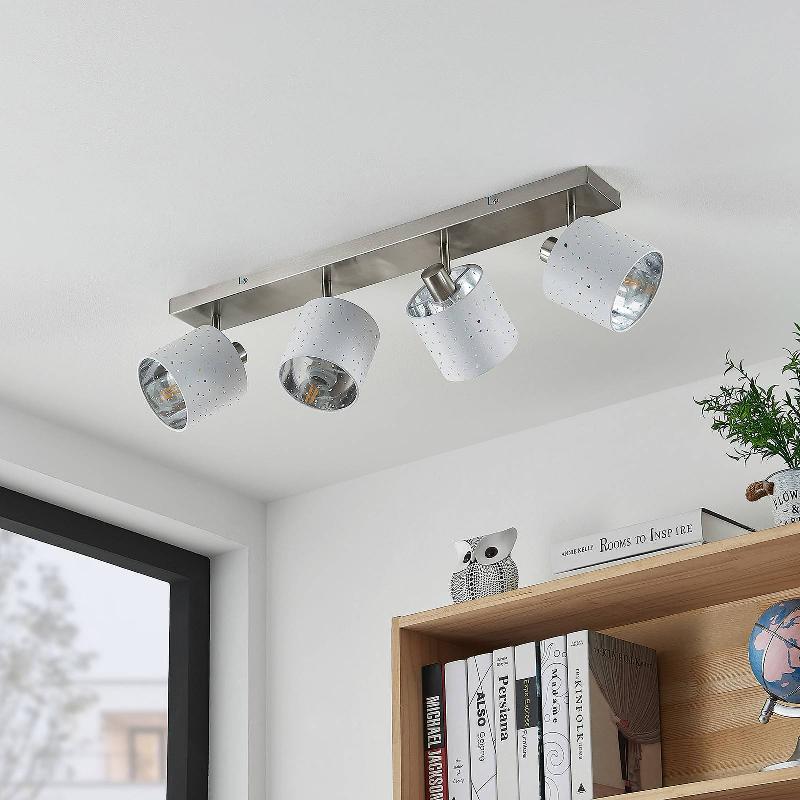 LINDBY DARIMA SPOT POUR PLAFOND, À 4 LAMPES, BLANC