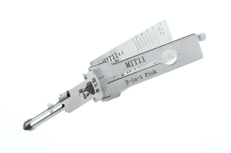 Lishi MIT11 - crocheteur et décodeur 2-en-1 pour portes et coffre - Profil de lame MIT11 MIT11R - Référence LISHI-MIT11_0