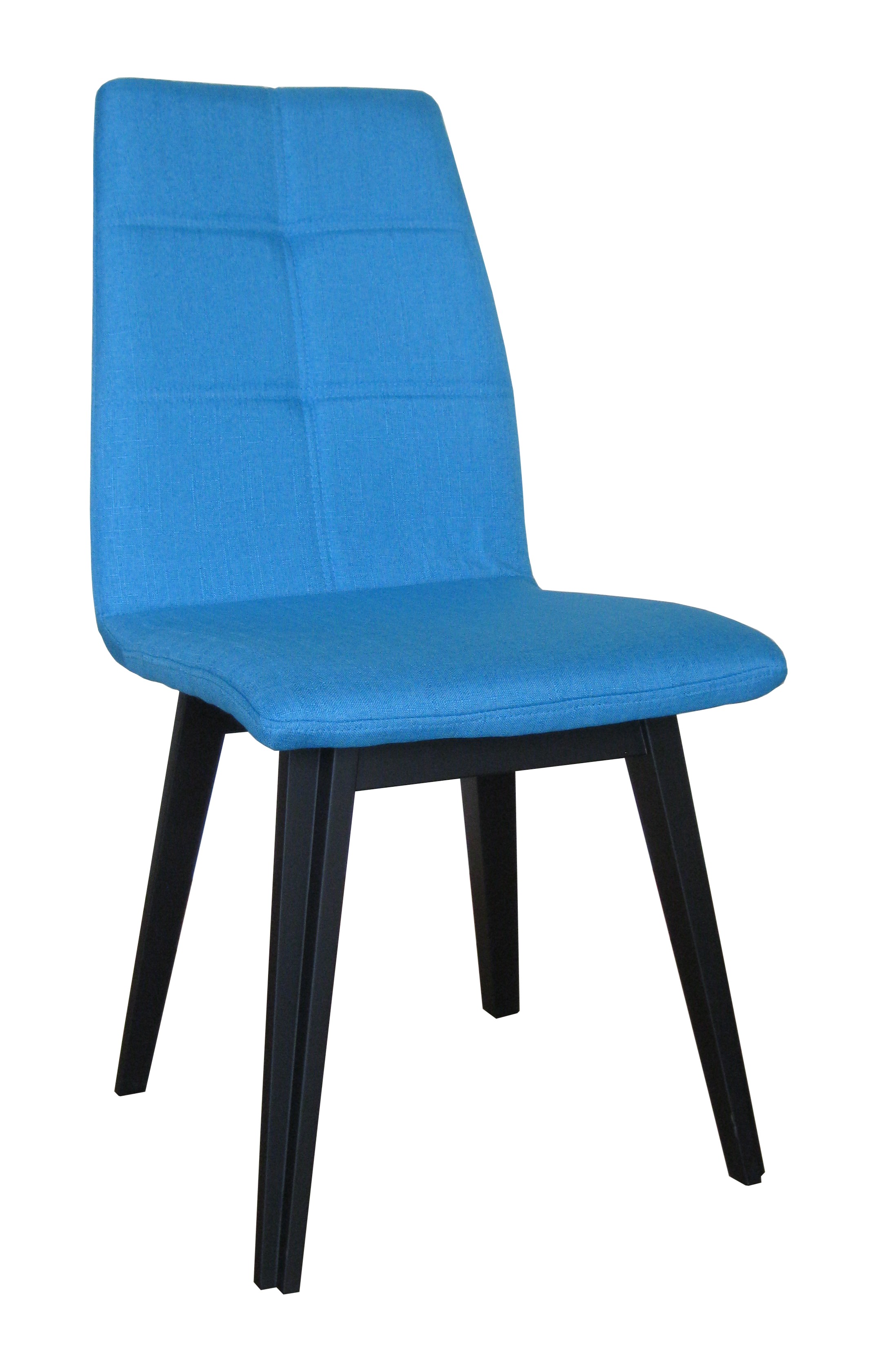 Lot de 2 chaise maelys en hetre massif - noir et bleu_0