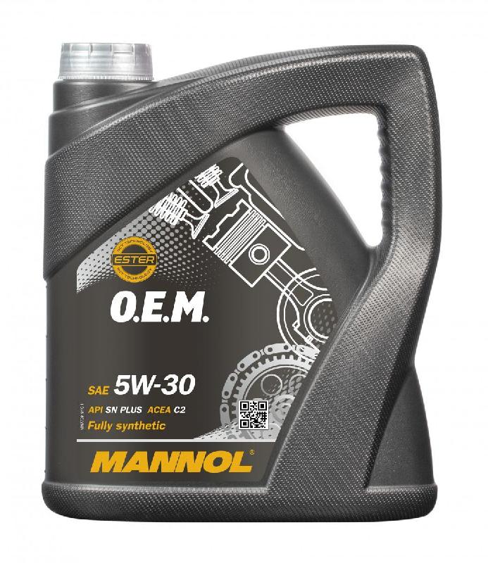 MANNOL - Huile moteur OEM 5W30 - 4L - MN7709-4 - API SN PLUS, ACEA A5/B5, homologuée pour Ford, Renault, Fiat, Toyota_0