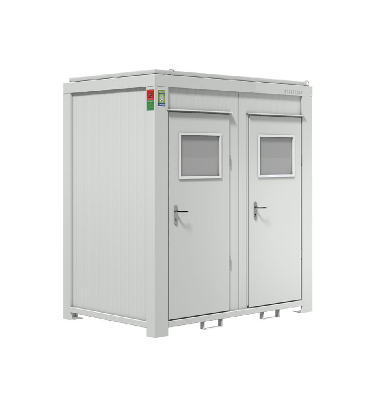 Module sanitaire : Wc et douche au choix SANIBOX8 DOUBLE WC RAL personnalisé_0