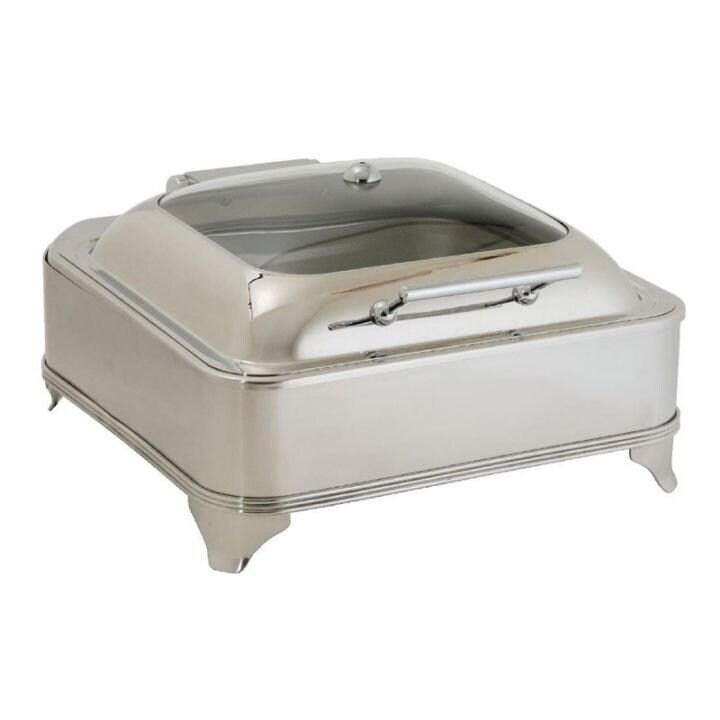 Olympia Chafing dish inox carré électrique 6 Litres, 280 W, 220 V - MONO - 3701188005326_0