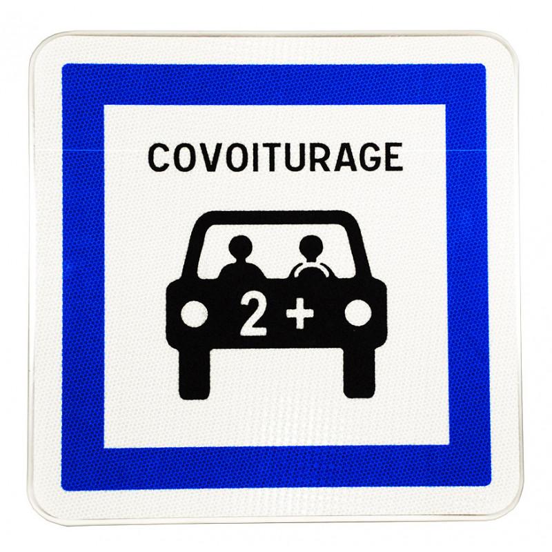 Panneau stationnement réservé au covoiturage - CE52 - WP Signalisation - Normes NF et CE_0