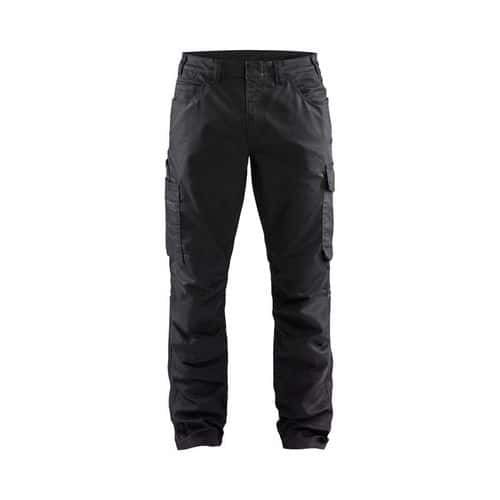 PANTALON DE TRAVAIL MAINTENANCE JEAN STRETCH 2D NOIR D120 - BLAKLADER