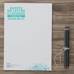 Papier en-tête classique - A4 100g Opale filigrané - Impression recto/verso personnalisée_0