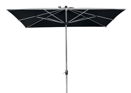 PARASOL CENTRÉ ANODISÉ ANTHRACITE 3 X 3 M