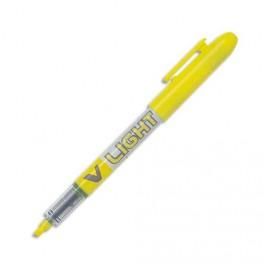PILOT SURLIGNEUR DE POCHE POINTE BISEAUTÉE ENCRE LIQUIDE COLORIS JAUNE V-LIGHT