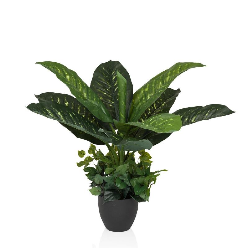 Plante artificielle DIEFFENBACHIA Vert hjh OFFICE - vert plastique 872005_0