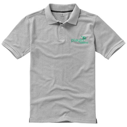 Polo manches courtes pour homme Calgary - col côte en tricot plat - maille piquée 100% coton - 200 g/m²_0