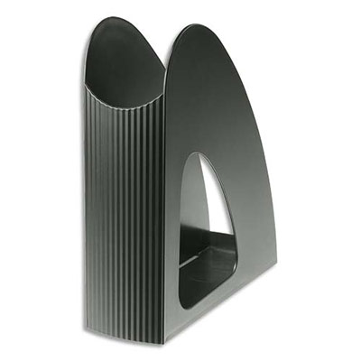 PORTE-REVUES HAN LOOP EN POLYPRO - DOS DE 7,6 CM - NOIR