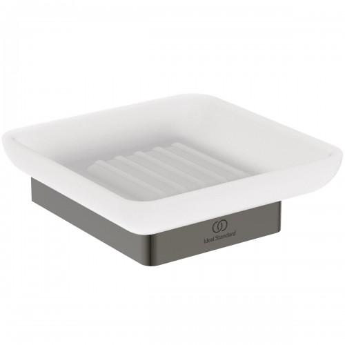 PORTE-SAVON MURAL - CARRÉ - CONCA - GRIS MAGNÉTIQUE IDEAL STANDARD