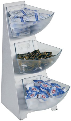 PRÉSENTOIR À CONDIMENTS 3 BOLS