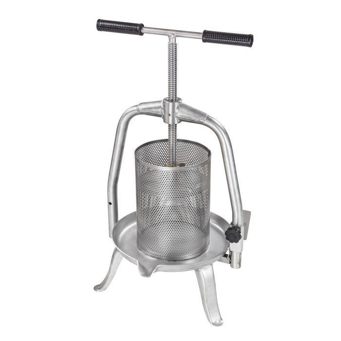 Pressoir à fruits - presse à fruits v20 - entièrement en inox - 10 l_0