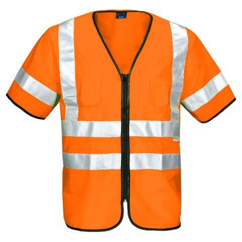 PROJOB 6707 GILET PRIO ZIPPE - EN ISO 20471 CLASSE 3 ORANGE - TAILLE L/XL