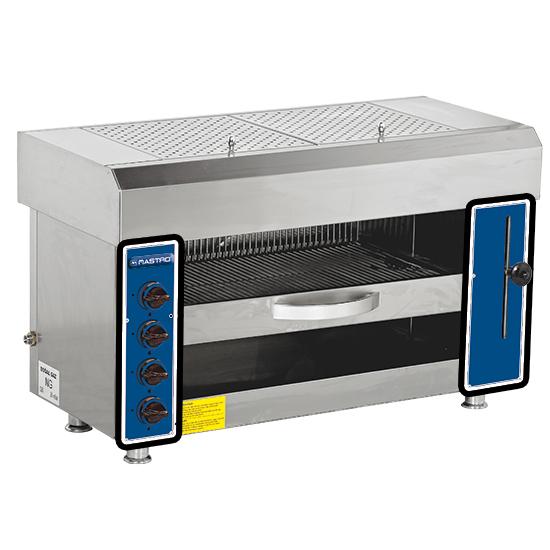 Salamandre gaz avec 4 brûleurs - AJH0024 - Puissance 14 kW - Surface du grill 670x370 mm_0