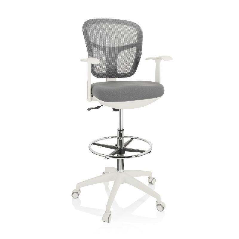 Siège technique / Tabouret technique TOP WORK 108 W Tissu maille/Tissu gris hjh OFFICE - gris polyester 760009_0
