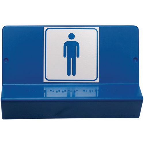 SIGNALÉTIQUE EN BRAILLE - WC HOMME