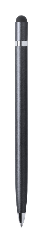 Stylo à bille en aluminium - avec stylet et finition mat - encre bleue_0