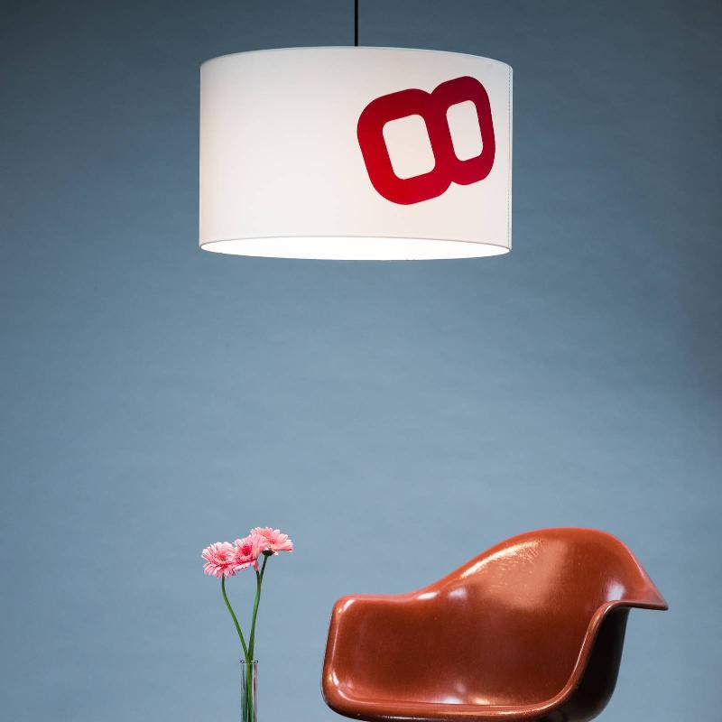 LUMBONO SUSPENSION PORT D\'ATTACHE EN SEGEL 60CM BLANC/ROUGE