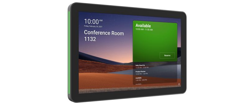 Tap scheduler - ecrans de réservation de salle de réunion - logitech - support en verre_0